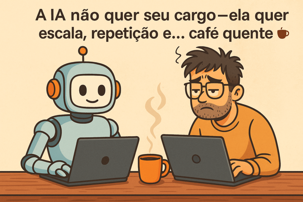 IA trabalhando em conjunto com um humano